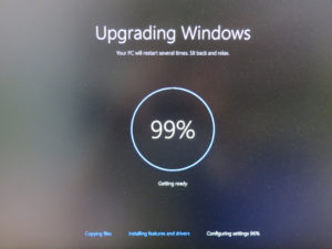 Windows 10 Upgrade Screen